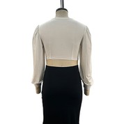 Cropped Bishop Sleeve Top